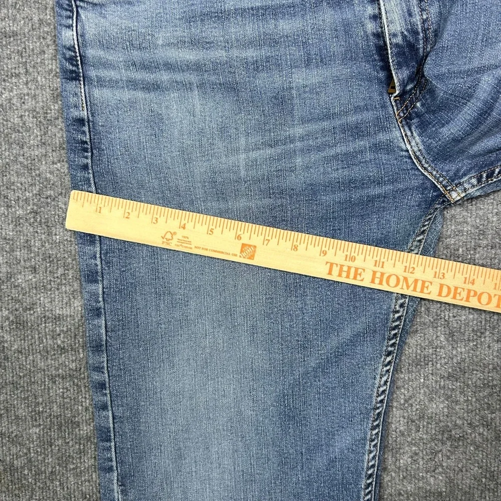 Levi's 505 Jeans Men's Blue Denim Stretch High Rise Classic Straight Fit - 40X32